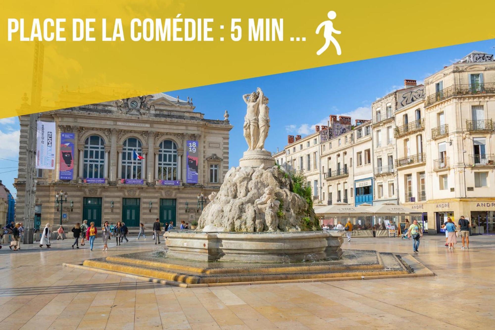 Le Chapeau Rouge - Centre Historique - Corum - Tramway - Climatisation Montpellier Eksteriør bilde
